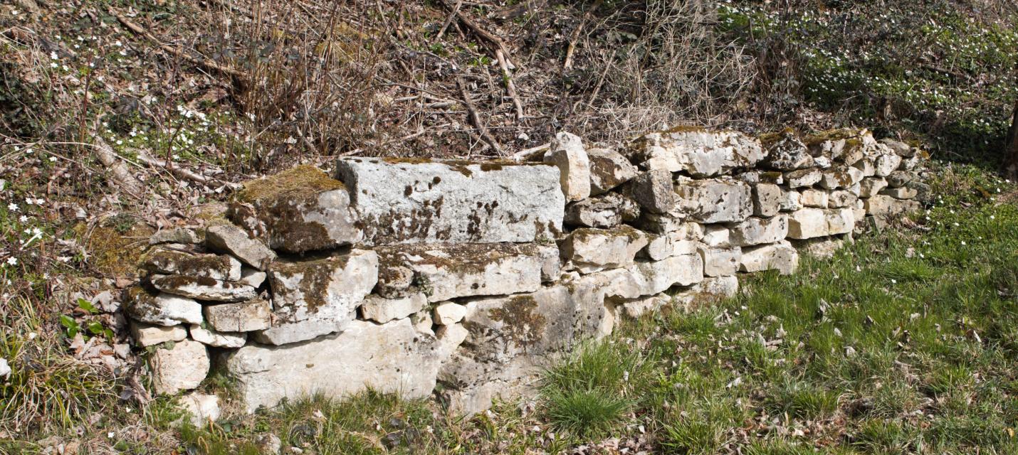 Trockenmauer beim Chrüxgrabe